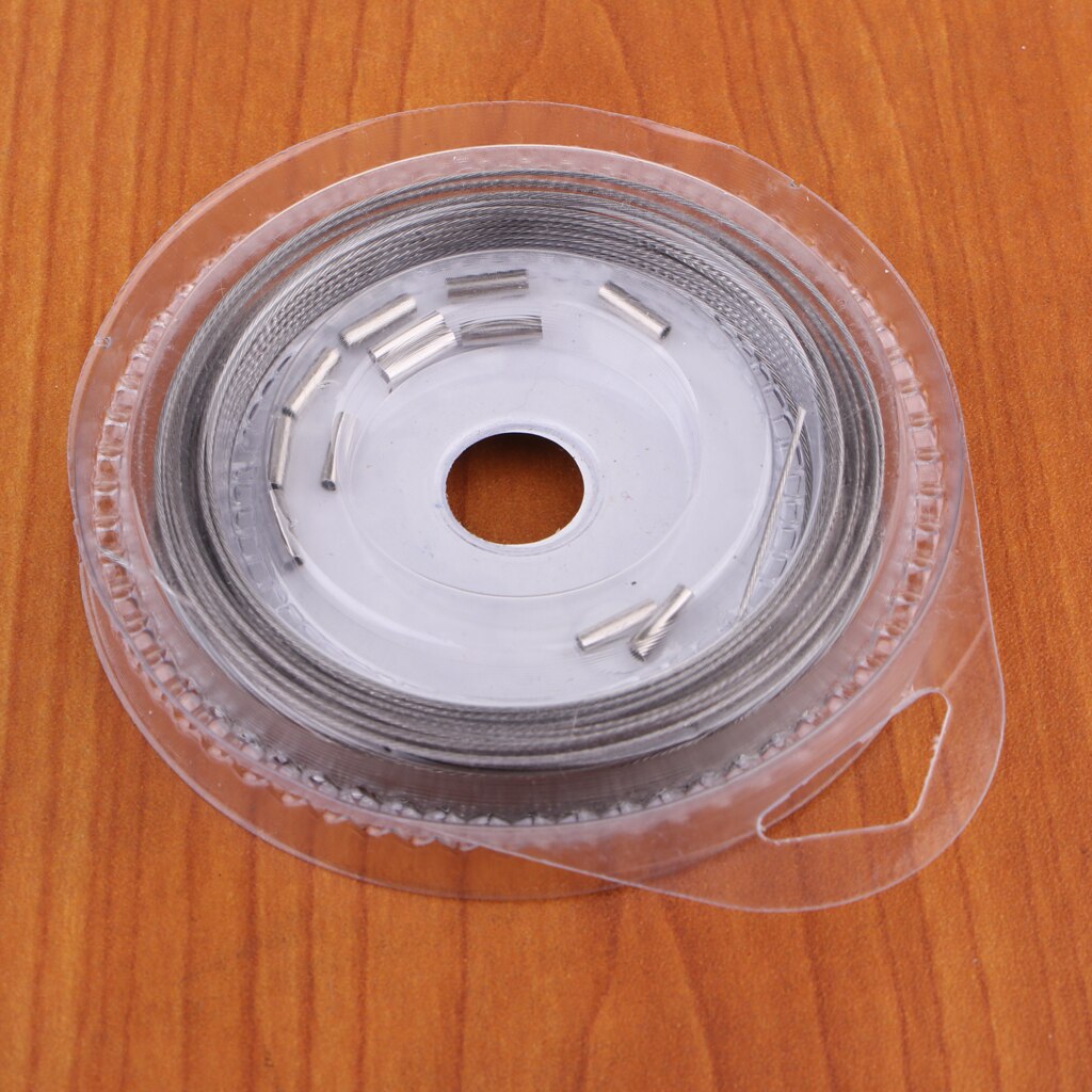 10m Fishing Line Wire Leader Nylon Coated Stainless Steel Trace Lures Leader