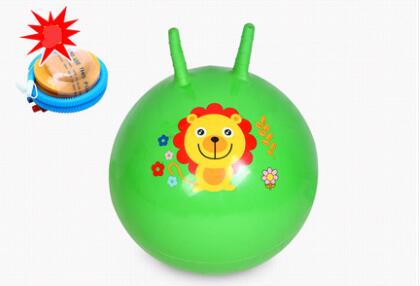 Suzakoo Thicken Inflatable bouncing ball fitness ball jumping horn ball Sensory training for kindergarten children playing: green