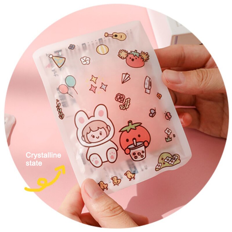 Heating Gel Hand Warmer Reusable Pack Pad Hand Warmer Liquid Cover Mini Portable for Girls Winter AC889