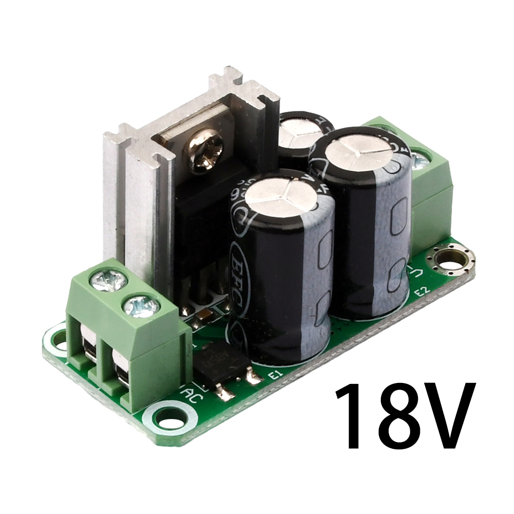 Einzelnes geregeltes Netzteilmodul DC 5V 6V 9V 12V 15V 24V Gleichrichterfilterplatine 7805/ 7809/ 7812/ 1A für Audioverstärker: Schwarz