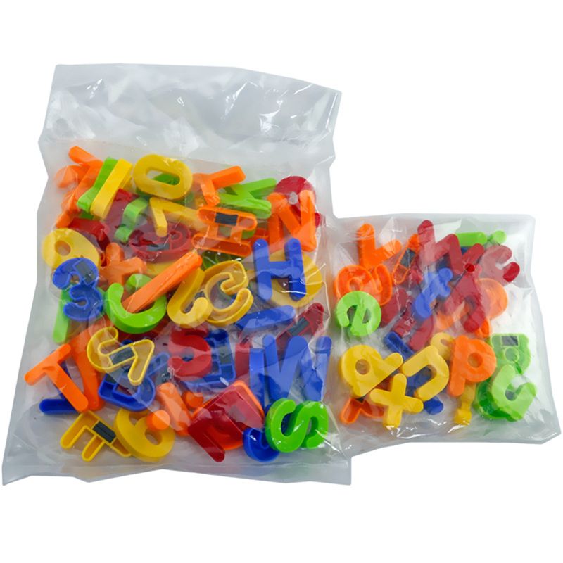 Magnético imanes de alfabeto letras y números de ABC 123 nevera Set de juguetes de plástico educativos en cubo preescolar