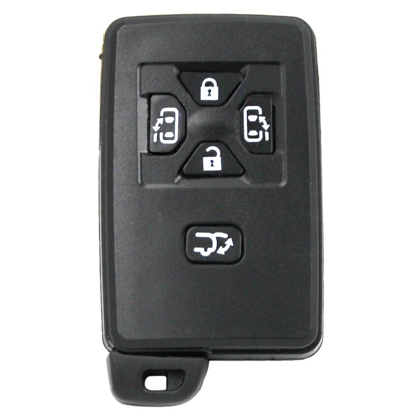 Funda inteligente para llave de coche, carcasa de 2/3/4/5 botones para Toyota Reiz, Avalon, Previa, Alphard, Prius, Color plata/negro: G