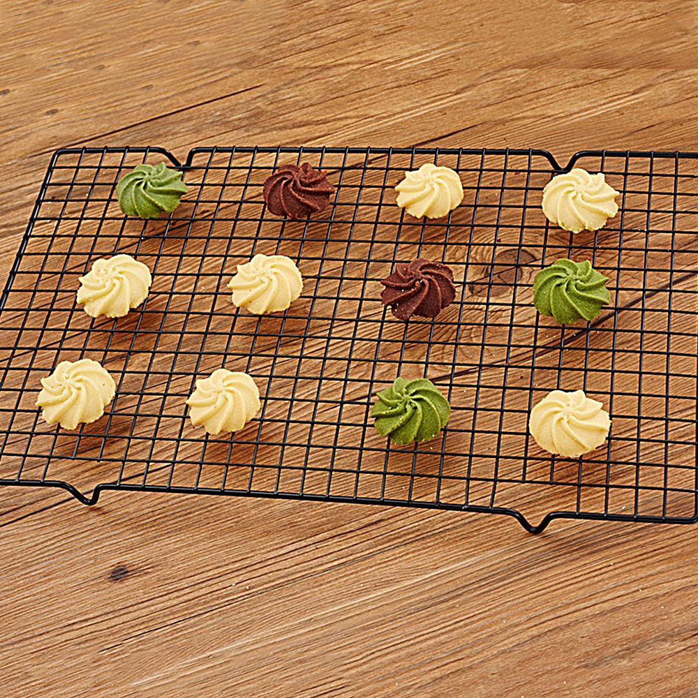 Cake Cooling Rack Nonstick Metal Cake Cooling Grid Rack Net Stainless Steel Wire Grid Cooling Tray Barbecue Cookie Holder