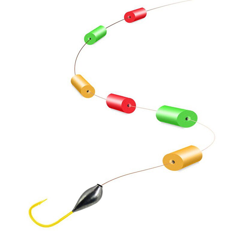 High Density Cylinder Foam with Center Hole for Fishing Float Making Fly Tying Rig Making DIY etc 10PCS/Pack