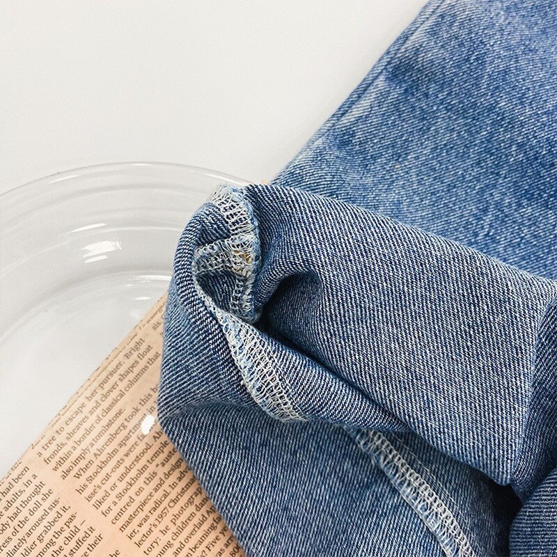 Efterårs overall løse afslappede bukser børne denim bukser baby pige jeans jump suit børn jeans