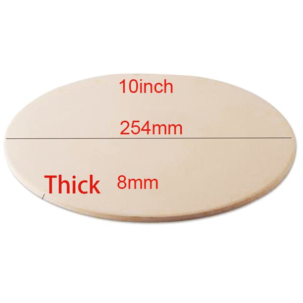 10 inch Round Pizza Stone, Used for Cooking Pizza Rolls in the Baking Grill, Oven and Grill Pan Kitchen