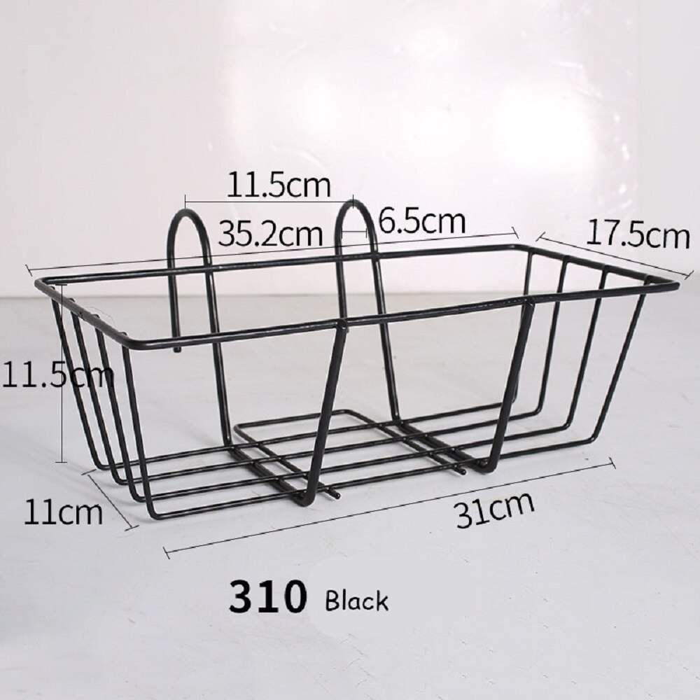 1 Pcs Rechteckige Balkon Geländer Schmiedeeisen Blume Stehen Blume Topf Garten Wand Hängende Lagerung Box Stand Pflanzung Blume