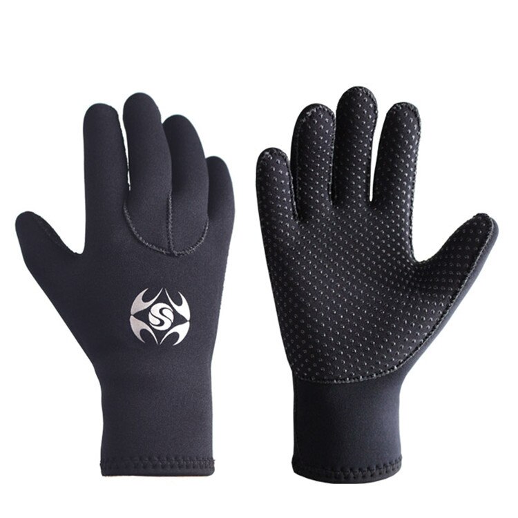 Slinx Neoprene Scuba Diving Gloves Skid Sports Gloves Waterproof Winter Swimming Gloves 3mm: L