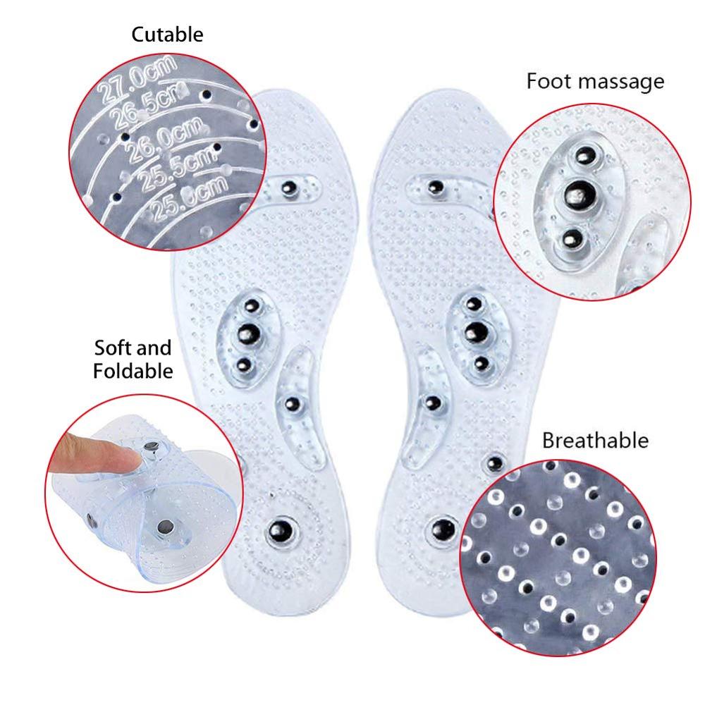 1 paar 3 paar schoengel inlegzolen voeten magnetische therapie comfort pads voetverzorging ontspanning voetmassage apparaat gewichtsverlies mannen vrouwen