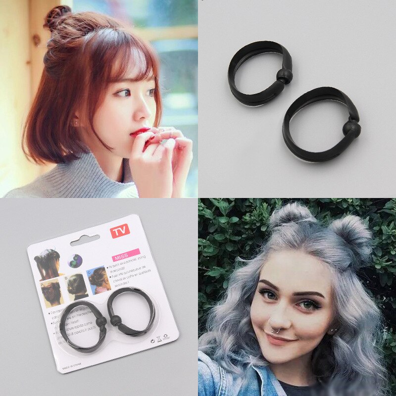 Coletero plegable para mujer, banda elástica de silicona para el cabello, accesorios para el cabello sencillos