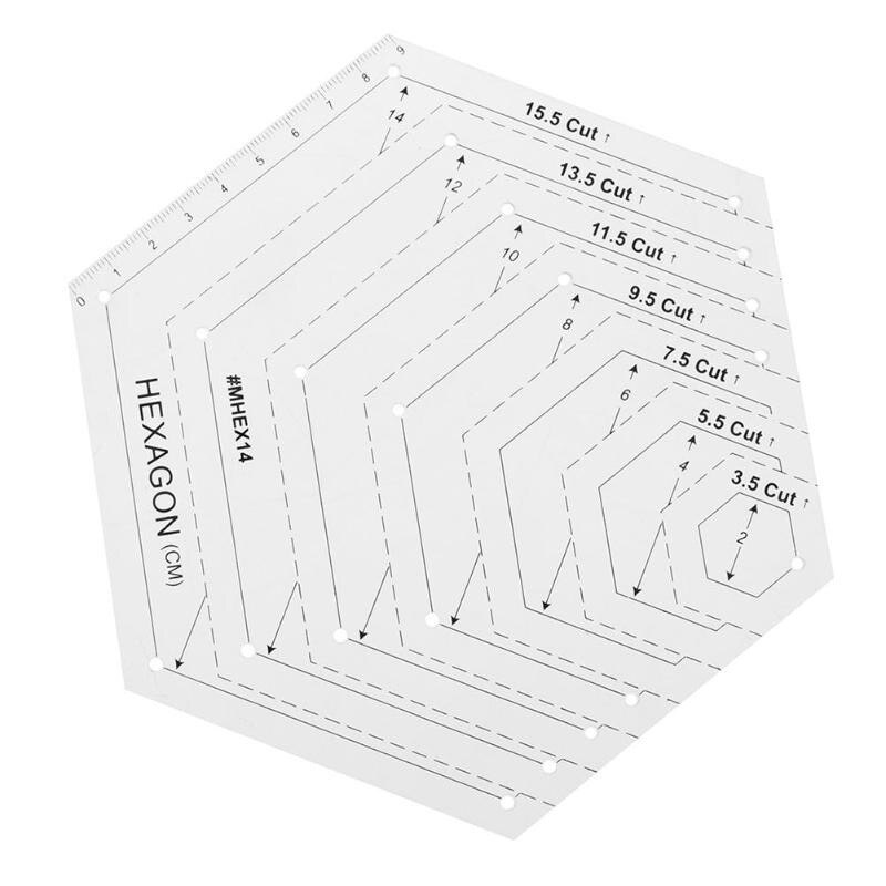 4Pcs/Set Patchwork Quilting Template Ruler Kit Stencil Diamond Grade Ruler FPing