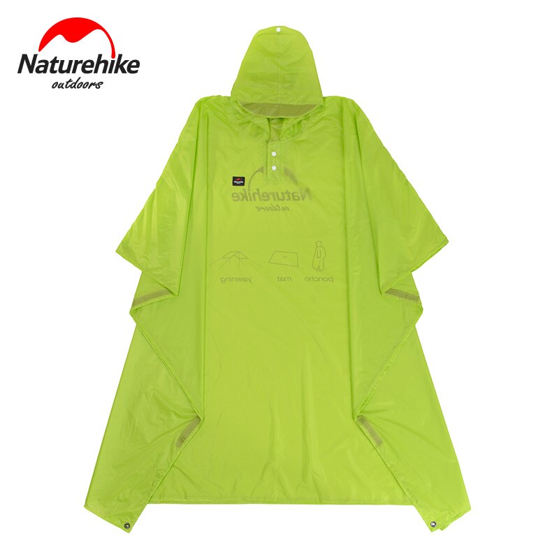 Naturehike Outdoor Camping Raincoat Hiking Rain Poncho Rainproof 3-In-1 Multifunction Rianproof Clothes Outdoor Hiking Camping