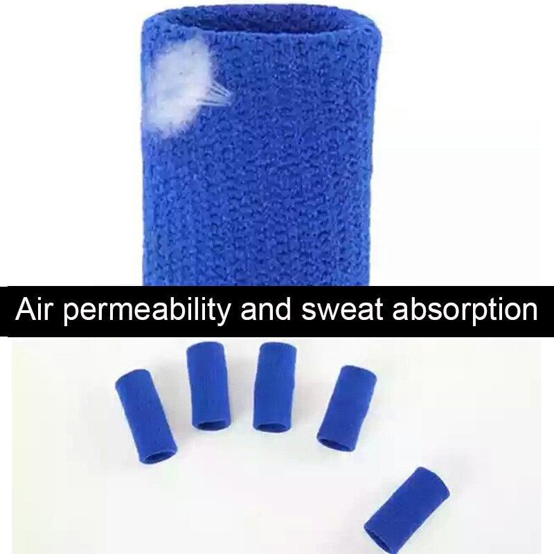5pcs Finger Knuckles Protectors Finger Protection Sheath Sleeve Brace for Basketball Sports H7JP