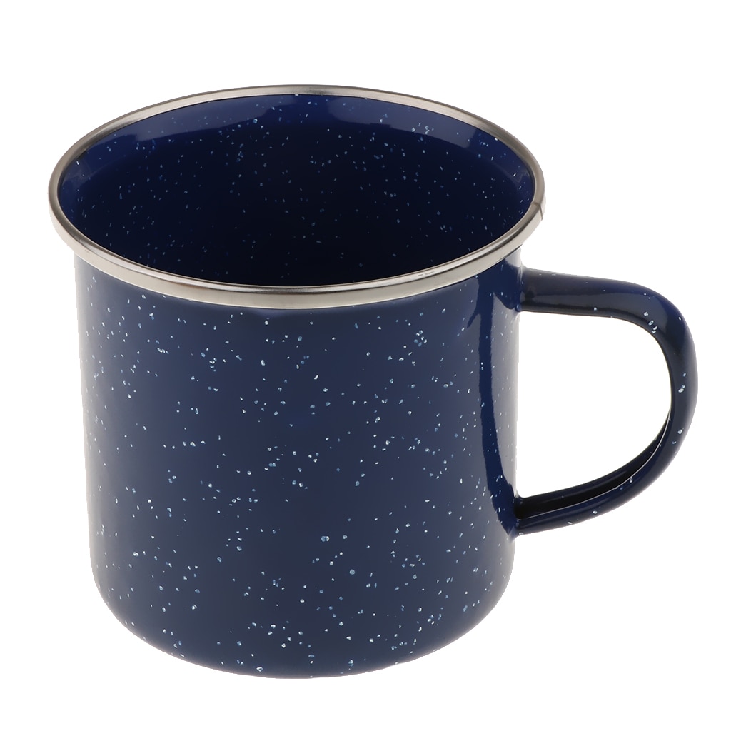 Camping 8 cm emaljmugg kopp emaljgods te kaffemugg retro vintage picknick
