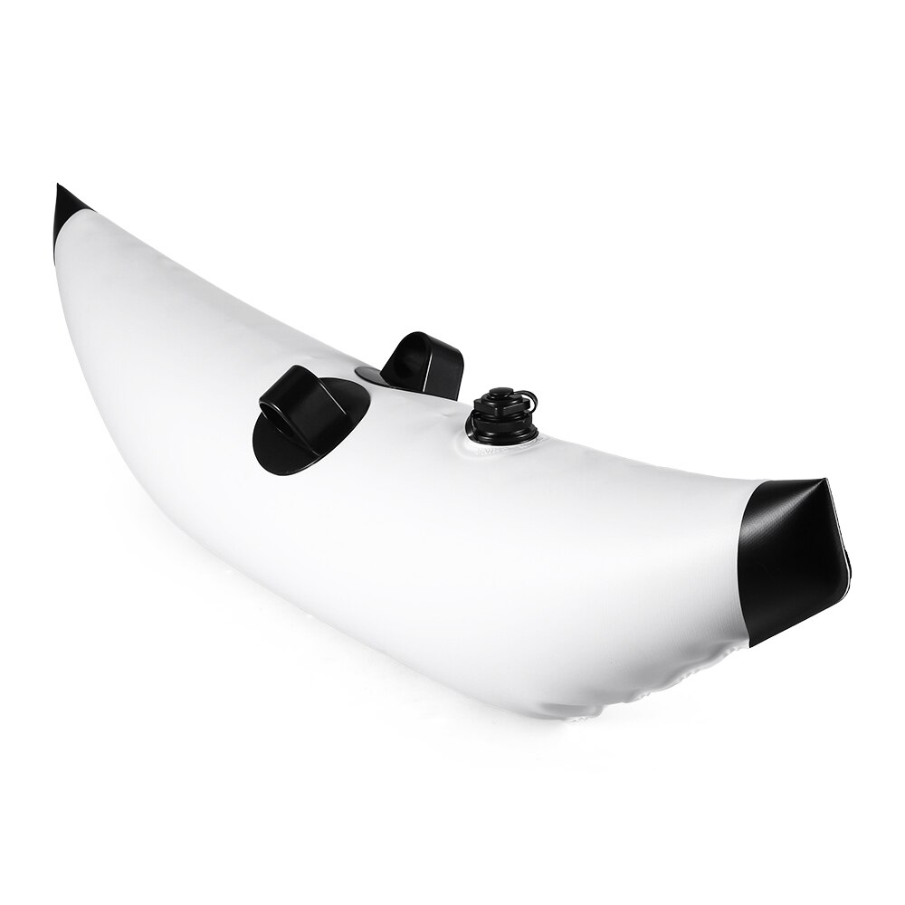 Kayak PVC inflable Outrigger Canoa Kayak pesca barco de pie flotador sistema estabilizador surf equipo pesca accesorios: White