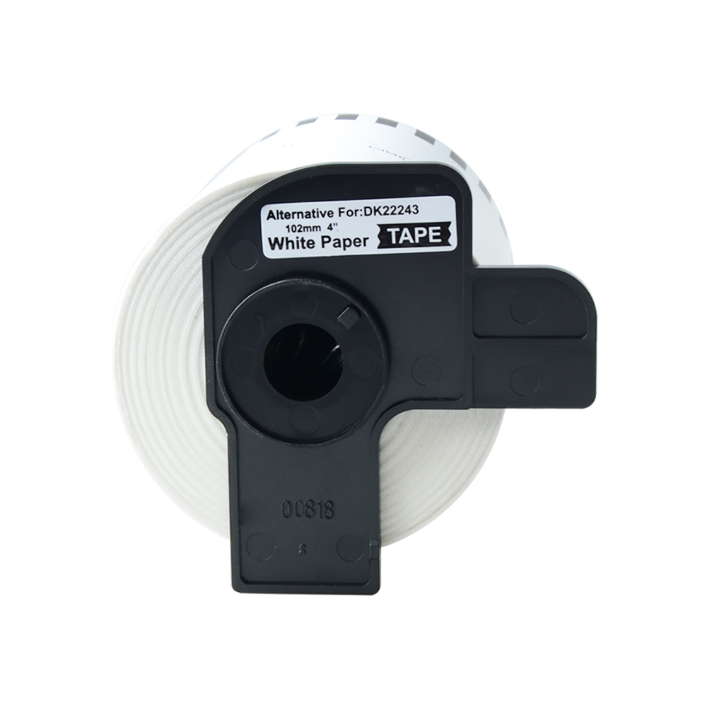 AOMYA 1 Rolls Label tape DK-22212 Label 62mm * 15.24m Continu Compatibel voor Brother Overdraagbaar rubber/papier: Default Title