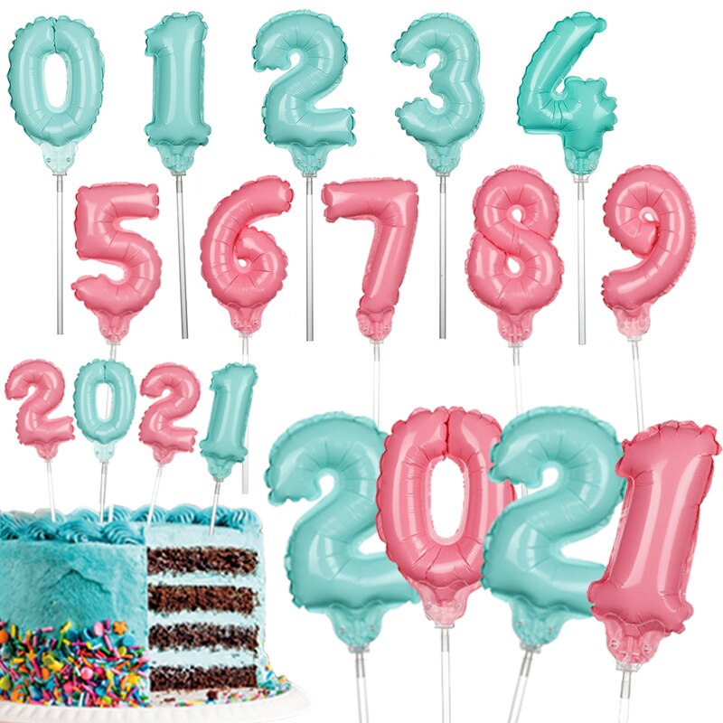 Happy Birthday Ballonnen Baby Shower Taart Decoraties Kerst 6Inch Alfabet Folie Brief Ballon