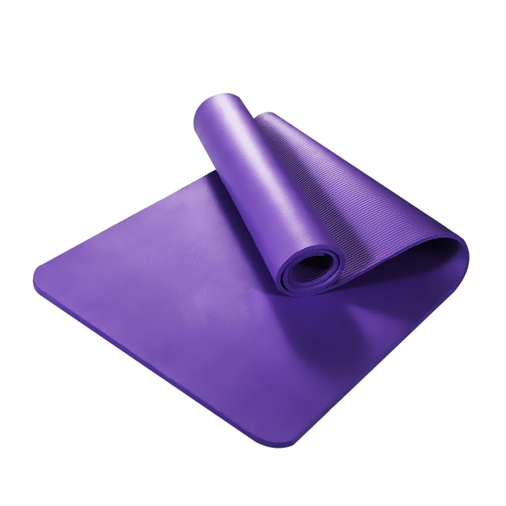 NBR Gym Yoga Mat Non Slip Carpet Mat For Beginner Environmental Fitness Gymnastics Mats Yoga Mat Non Slip Carpet Mat Yoga Mat Ca: Purple 
