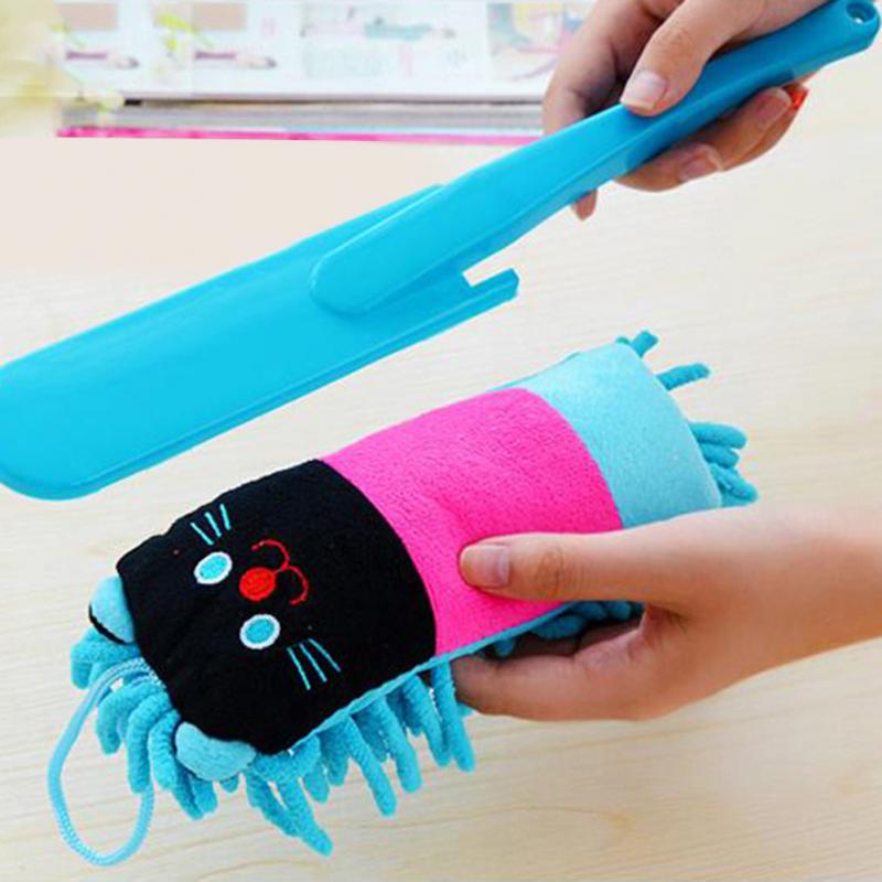 1X Microfiber Cleaning Duster Anti-Statische Feather Duster Cleaner Home Auto Borstel