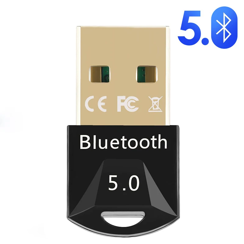 USB-Bluetooth-Adapter 5.1 Bluetooth-Empfänger USB Bluetooth 5.0 Dongle 5.0 BT-Sender aptx Mini-Adapter für PC Laptop Lautsprecher: Rot