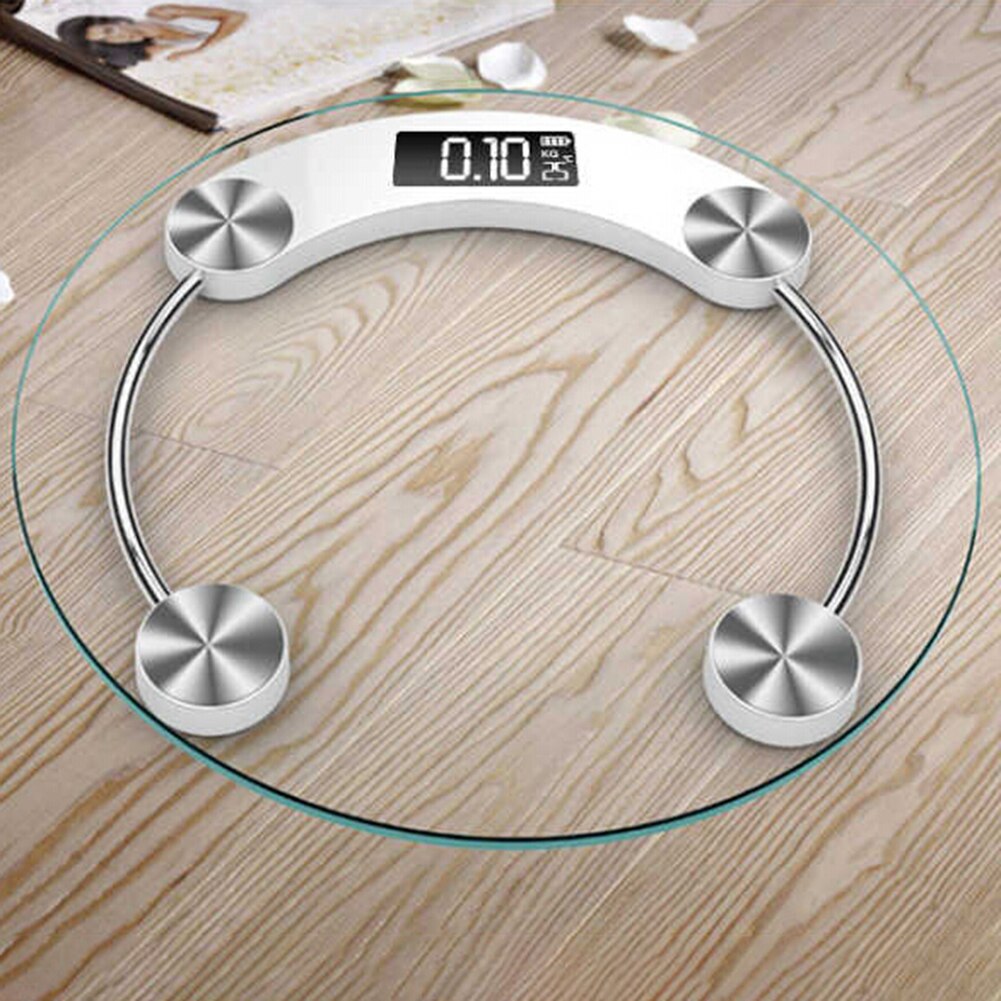Clear 180kg Tempered Glass LCD Display Digital Electronic Bathroom Weight Scale Floor Body Index Electronic Weighing Scales