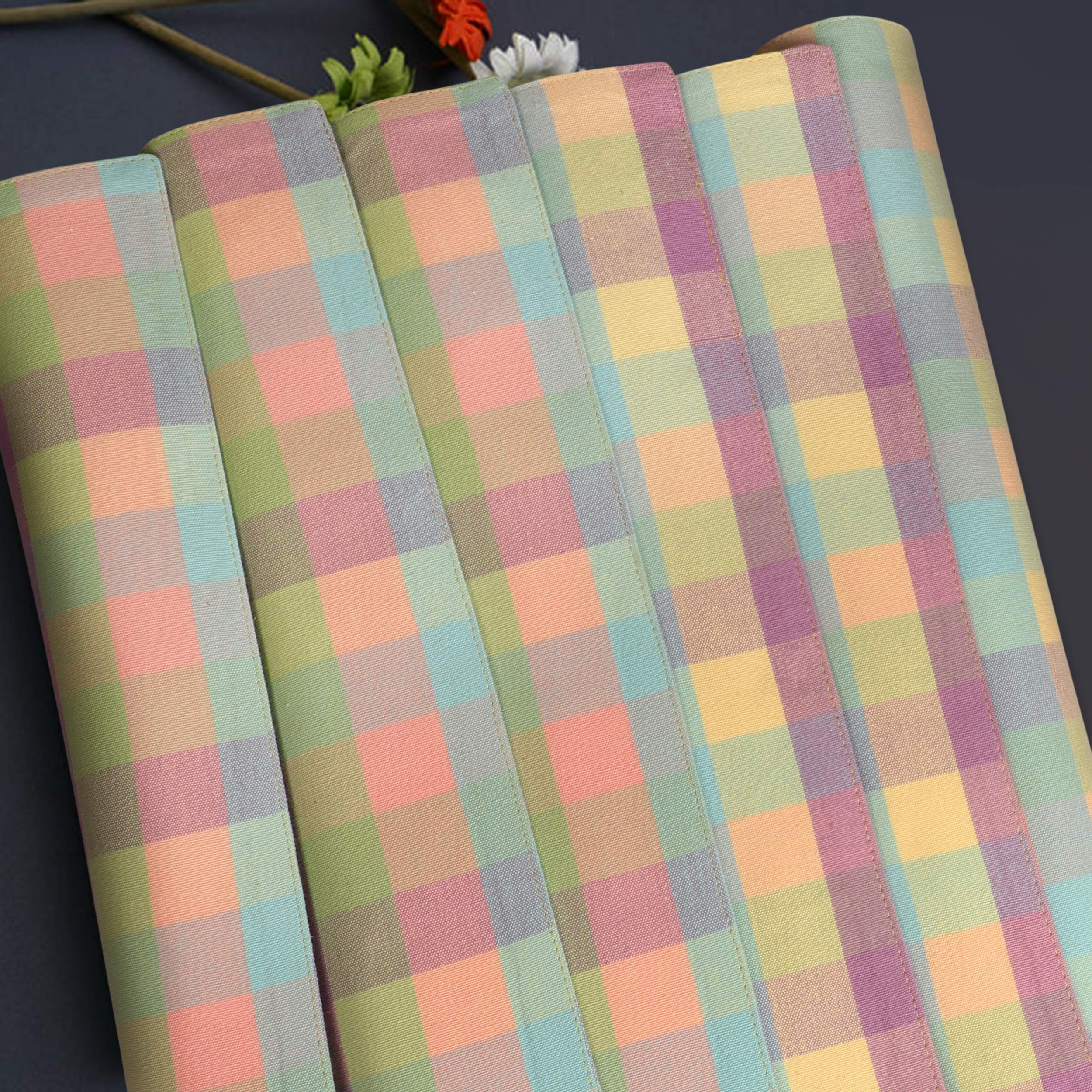 Placemats Set of 4 Woven Vinyl Plastic 12X18 inch Place Mats Non-Slip Heat Resistant Washable Easy Clean Table Mats