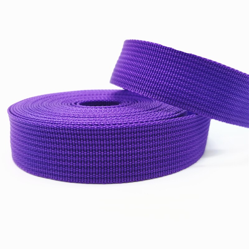5 Meters 25mm PP Ribbon Belt Bag Webbing Pit Pattern Webbing Knapsack Strapping Sewing Bag Belt Accessories: Purple