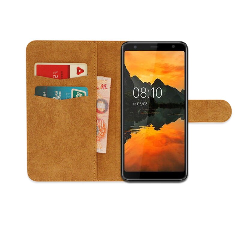 Luxe wallet case voor BQ BQ-6010G Practic PU Leer Speciale Flip Case Met Card Pocket Ultra-dunne Telefoon Cover, kickstand case