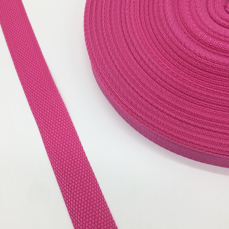 Sangle en Nylon pour sac à dos, 5 Yards, 1 pouce (25mm), accessoires de couture, ceinture: Rose
