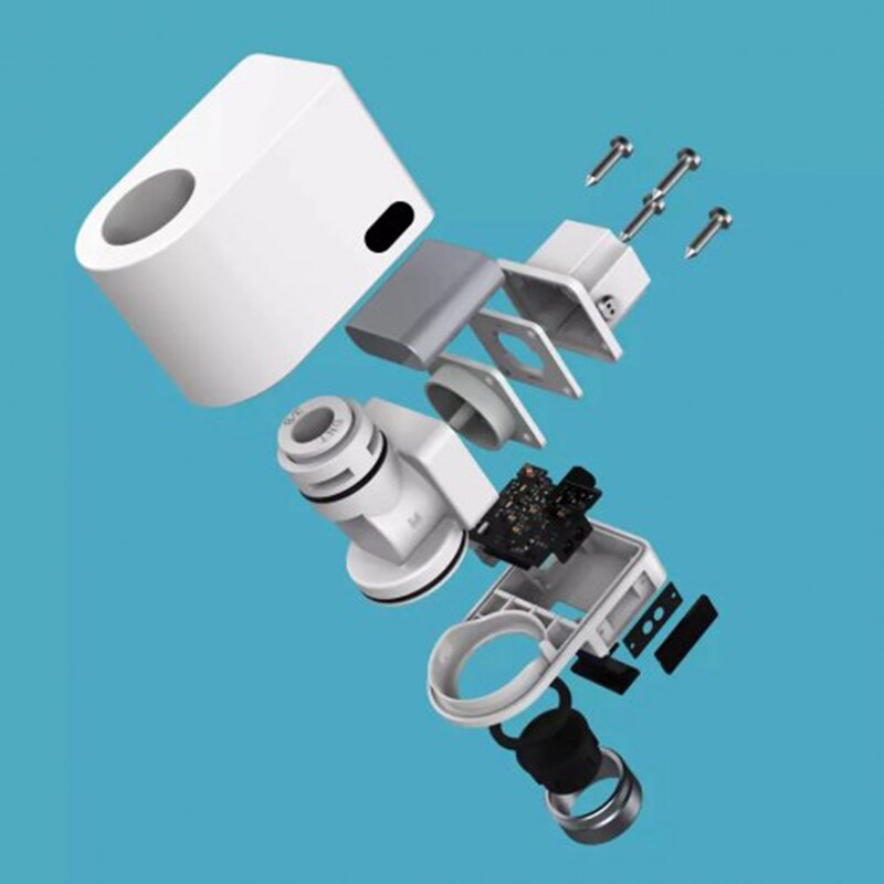 Xiaoda automatischer wassersparhahn mit intelligentem sensor, infrarot-überlaufschutz für küche und bad, induktive düse, wassersparfunktion