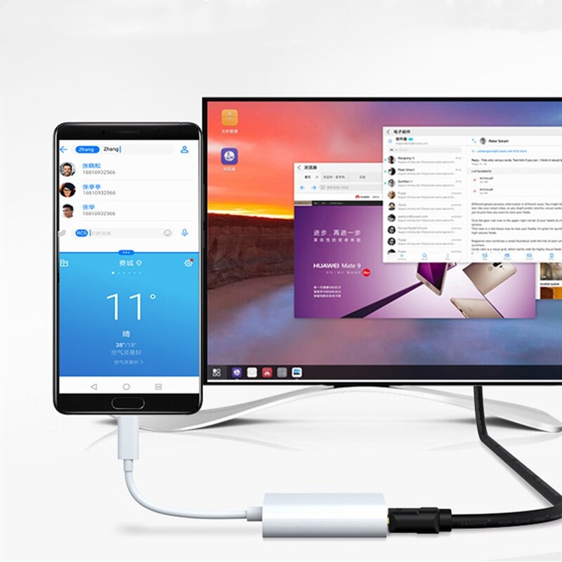 Station d'accueil d'origine Huawei MateDock 2 appliquer à Mate20 Pro X MateBook D X ProE câble de transfert de convertisseur de données pour ordinateur portable type-c