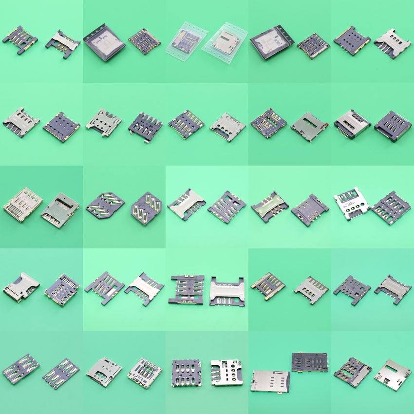 Soporte de conector de lector de tarjeta sim, módulo de contacto para Samsung P5200, S5230, Lenovo A520, S850E, SonyST26, ST26i, LGG3, D85