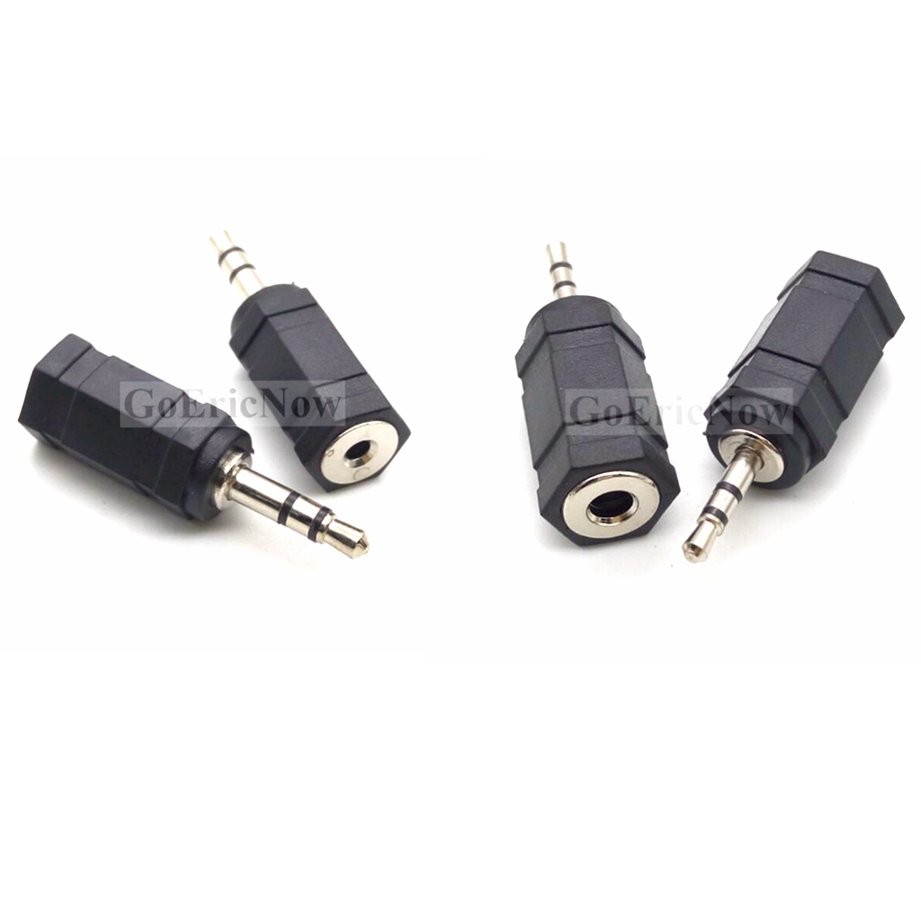 Aux-kabelkonverterare 3.5mm to 2.5mm / 2.5 mm to 3.5 mm- jacksadapter omvandlare stereoljud hörlursförstärkare mikrofonuttag