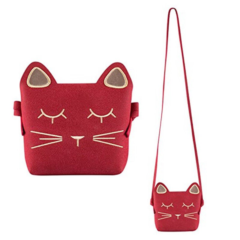 Leuke Single-Schoudertas Mini Leuke Kat Oor Schoudertas Messenger Snack bag Kids