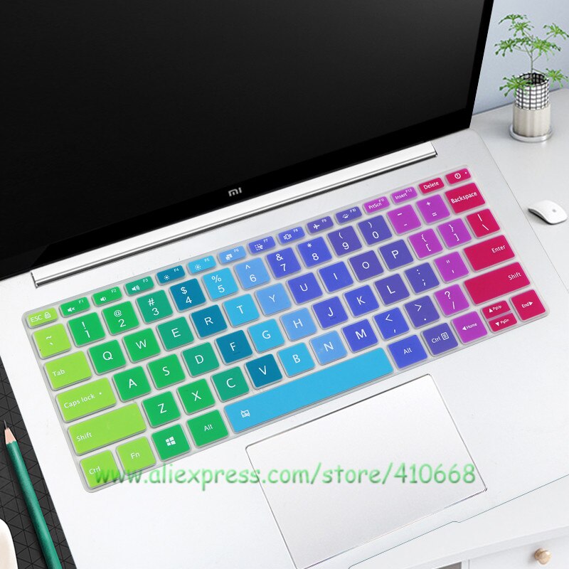 Per RedmiBook Pro 14 14 pollici/Xiaomi Mi redmibook 14 ii / RedmiBook 14 &quot;copertura della tastiera del computer portatile protezione della pelle Silicone: Rainbow