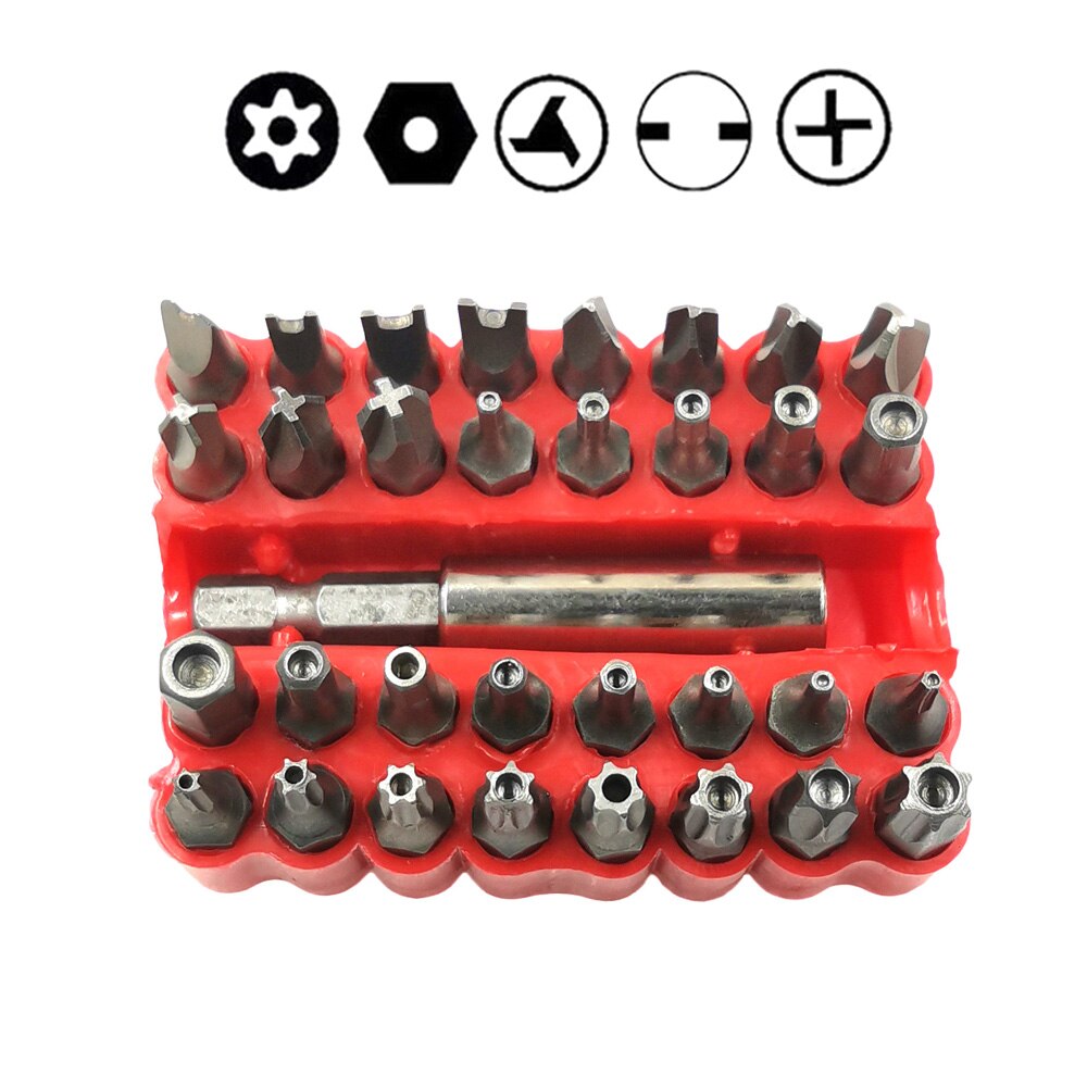 Ratchet Screwdriver Tool Security Bit Set with Magnetic Extension Bit Holder Tamper Star CrossScrewdriver Bits Set Quick Release