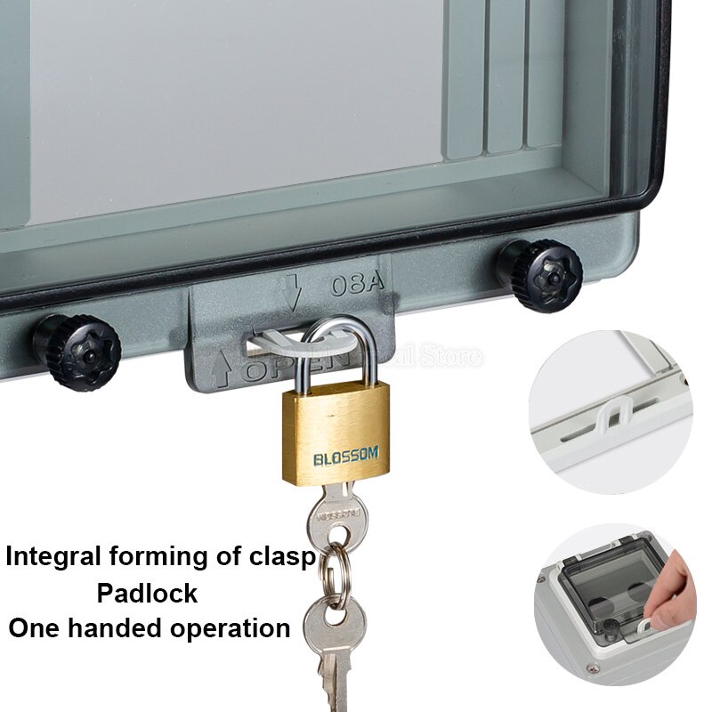 Indoor and outdoor waterproof button switch control box plastic rainproof electric control box box electrical protection cover