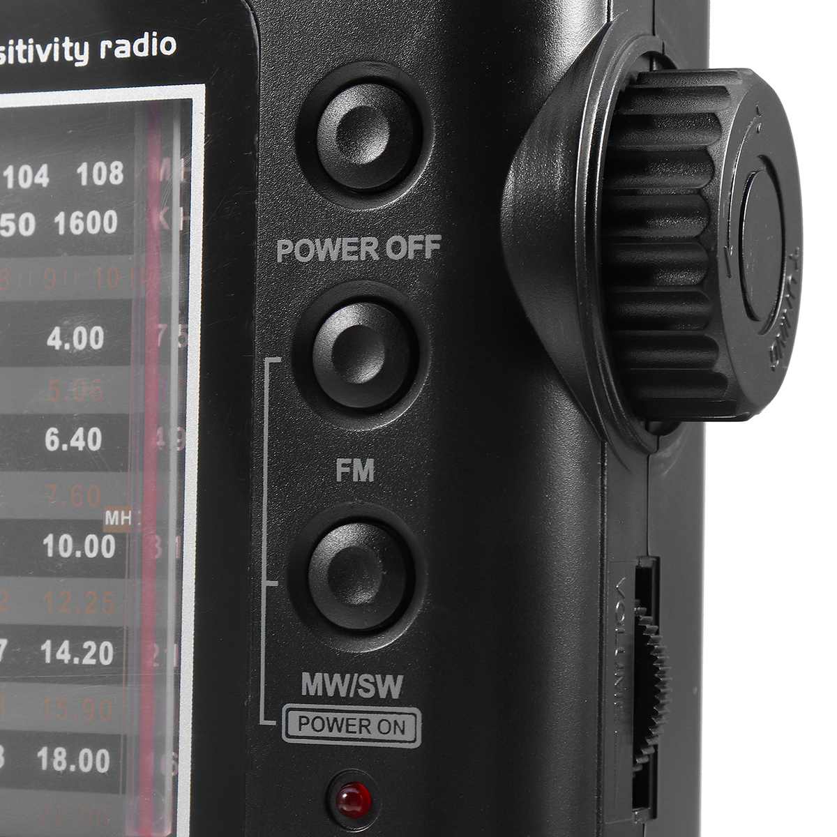 Portable Full World Bands Radio AM FM SW Receiver Speaker Telescopic Antenna Jack Radio Recorder