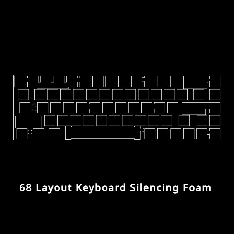 Kelowna mechanische Tastatur Schall dämpfung Schaum Tastatur DIY Modifikation 3mm Poron Schall dämpfung Baumwolle Regen 75 gx87 68/75/87/96/98/104