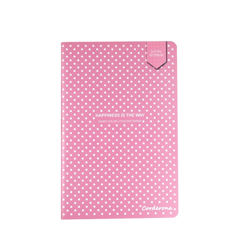 punktum Nett kule notisbok skrivesaker bok mykt omslag prikkete tidsskrift bujo: Rosa