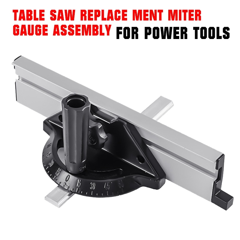 Plastic Aluminum Table Panel Saw Replacement Miter Gauge Assembly for Power Tools Saw Machinery For Woodworking Plastic Aluminum