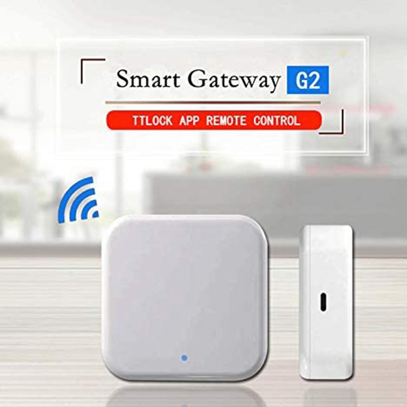 Bluetooth Wifi Gateway Fingerprint Password Smart Electronic Door Lock Home Bridge Ttlock App Control Gateway Hub: Default Title