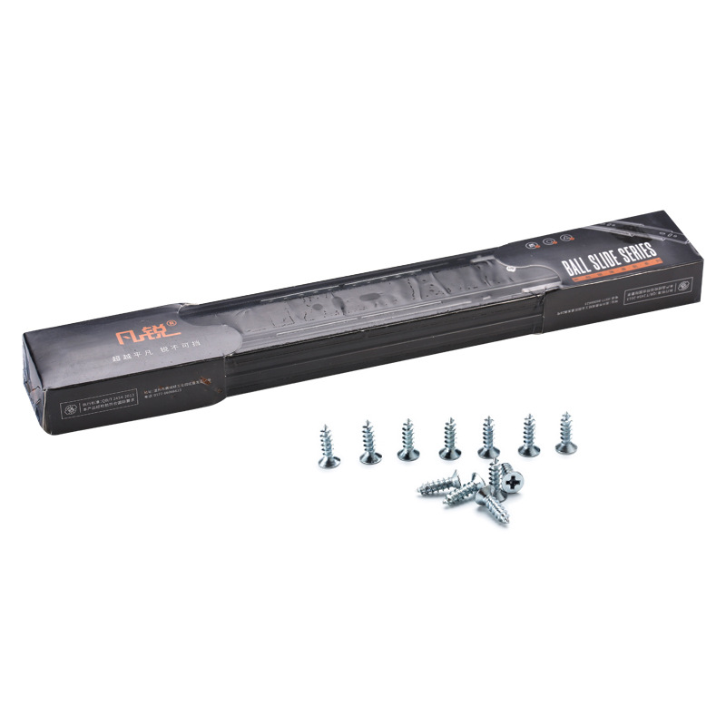 Cabinet Sliding Rail 10"-20"Steel Drawer Slides Soft Close Track Cushioned Silent Closing Three Section Sliding Rails Axis Slide