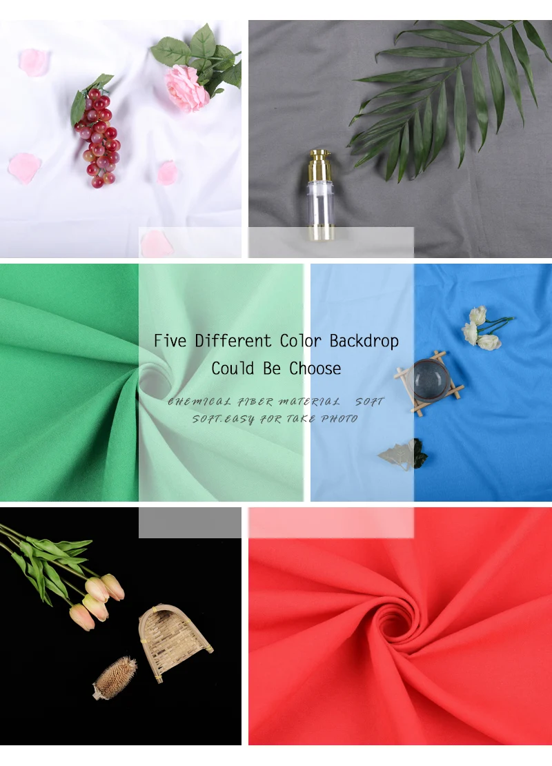 Fondos de fotografía SH 3x 6/2x3M fondo de estudio fotográfico de algodón y poliéster pantalla verde fondo para sesión de fotos Chromakey 6 colores