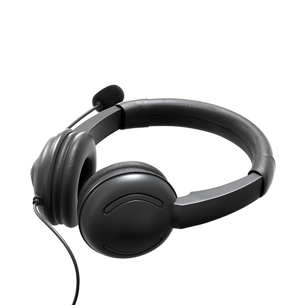 Usb Headset Met Microfoon En In-Line Controle On-Ear Hoofdtelefoon Voor Gaming, Skype, Kantoor, conferentie: Default Title