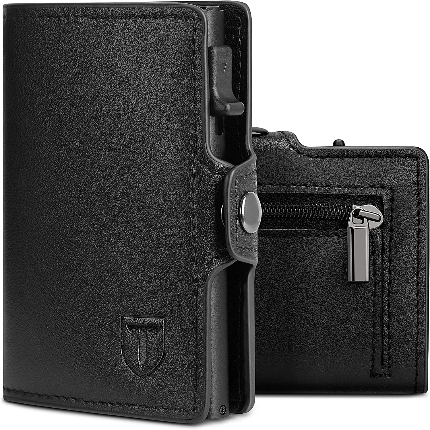 Etui na karty kredytowe dla mężczyzn i kobiet | Portfel męski | Wąski portfel męski RFID | Męskie mini etui na karty: Default Title