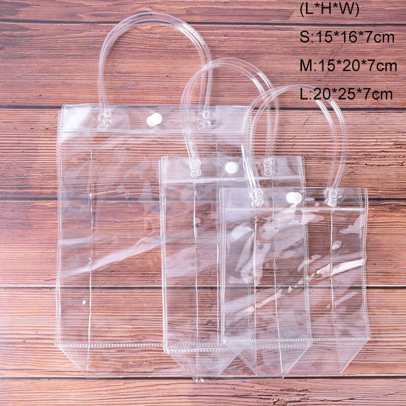 1pc women summer beach bag clear tote bag transparent purse shoulder handbag