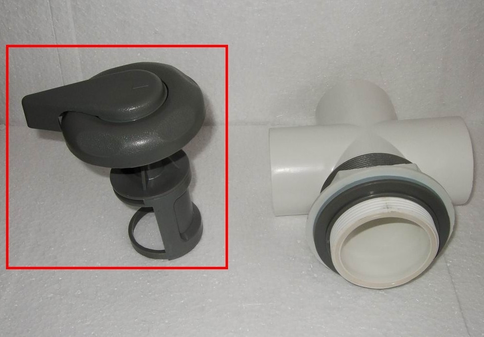 Whirlpool Spa Umsteller wasserventil Grau O-Ring Schaft Bausatz Verstärkter Tragegriff