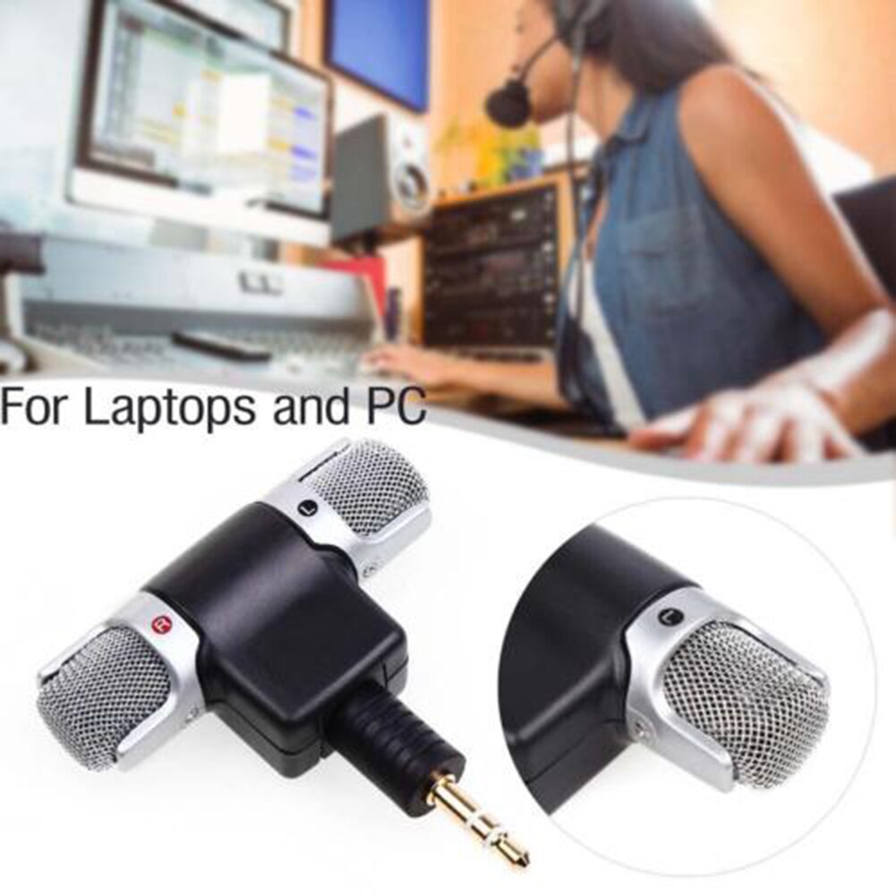 Universal Plug And Play 3.5mm Stereo Home Singing Talk Online Chatting Recording For Laptop Mini Microphone