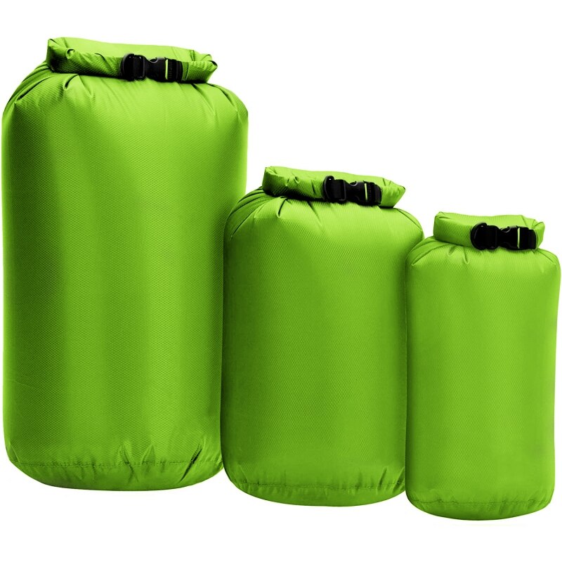 Bolsa seca impermeable de embalaje 8L 40L 70L bolsa impermeable para nadar Kayak a la deriva: Verde claro